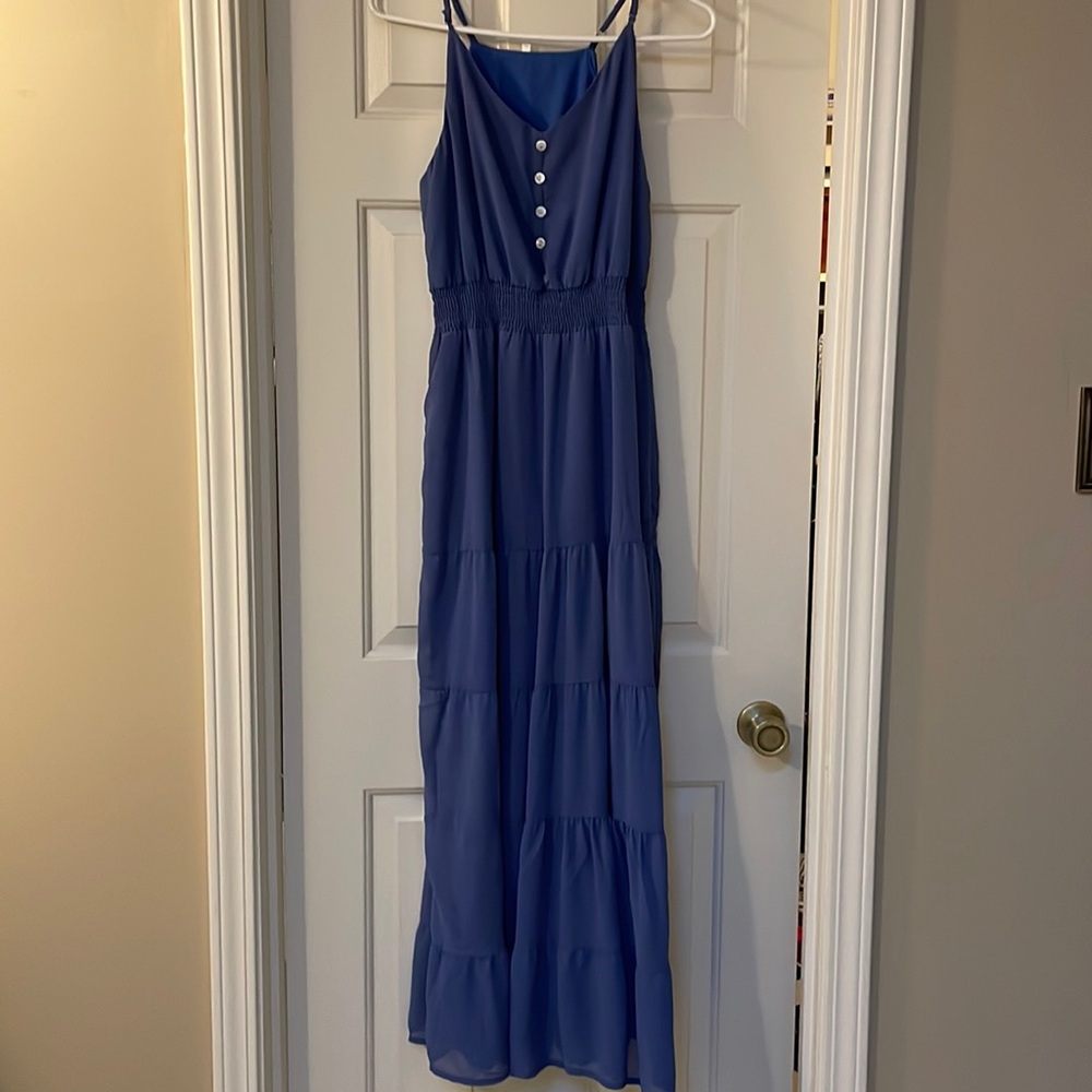 Cute spaghetti strap maxi dress